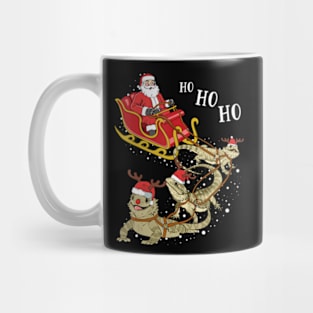 Christmas Bearded Dragon Santa Driving Mug